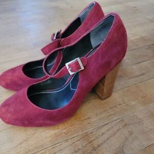 Charles by Charles David, Block-heel Mary Jane, Merlot/Burgundy,‎ Size 7- NWOT